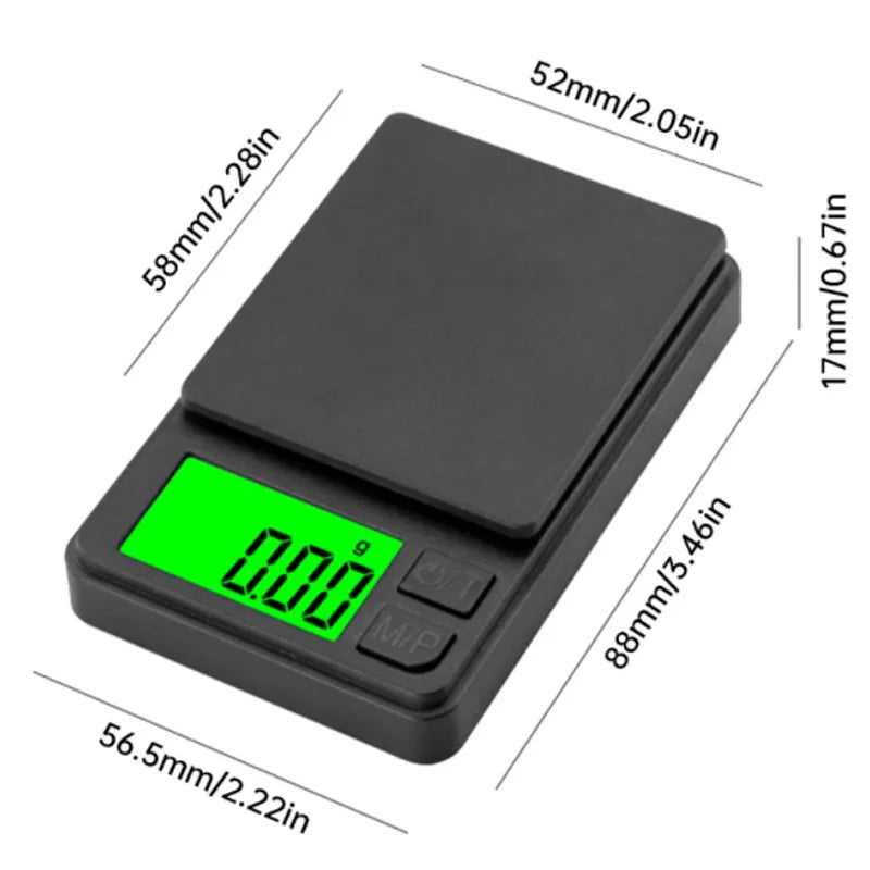 Precision Pocket Scale 1000g x 0.1g - Digital Mini Scale for Food, Jewelry & Travel ⚖️✨