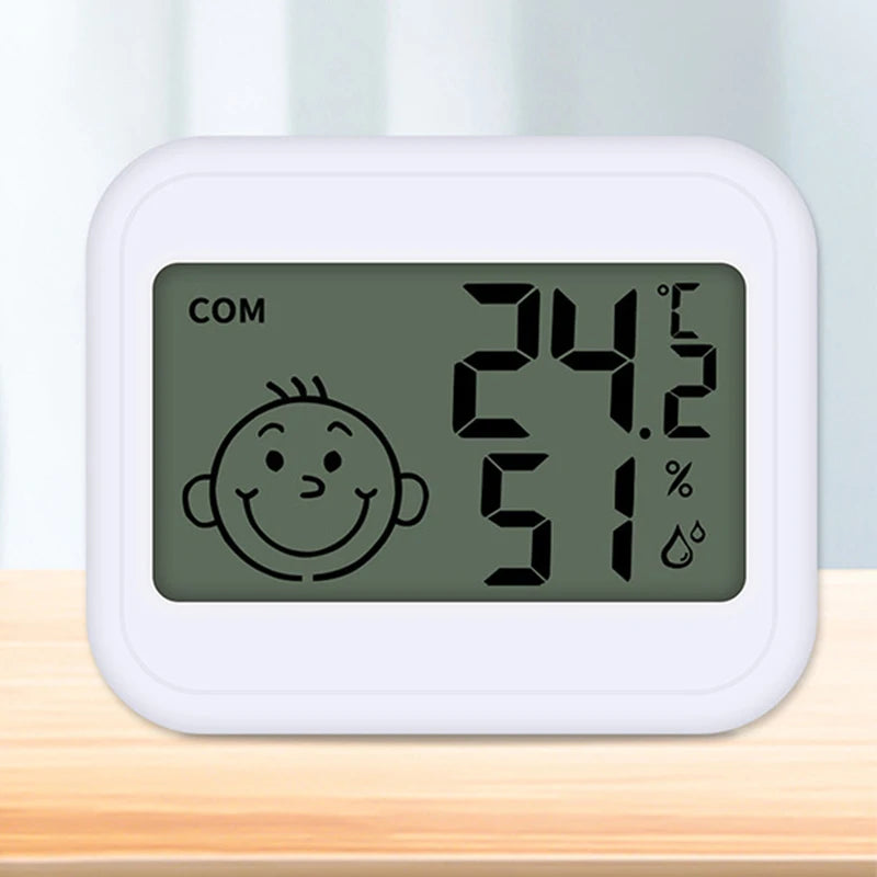 Electronic Clock Temperature Humidity Meter Weather Station for Home With Alarm LED Thermometer Thermo-Hygrometer Multifunction