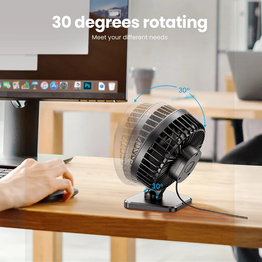 GAIATOP Mini USB Desktop Fan - Portable Cooling for Home & Office 🌬️✨