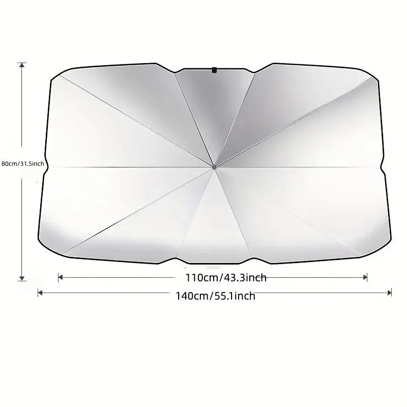 Car Front Windshield Sunshade Umbrella - Summer Sun Protection & Cooling 🚗✨