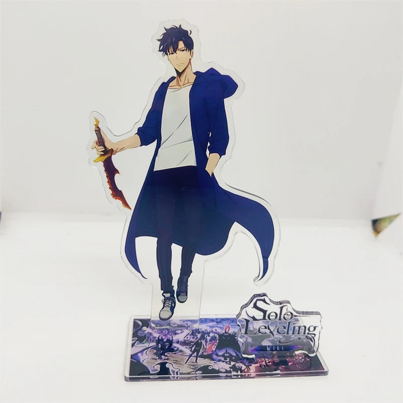 Anime Solo Leveling 15cm Acrylic Stand Sung Jin Woo Sung Jin Ah Yoo Jin Ho Action Figures Desk Model Plate Toys Room Decorations