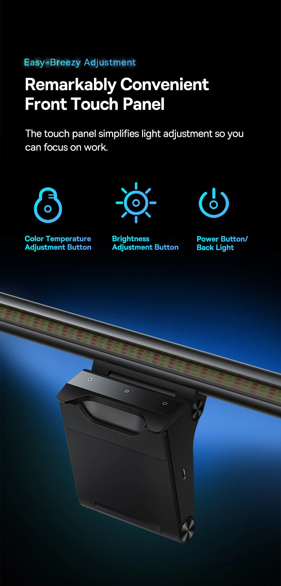 Baseus Screen Light Desk Lamp - USB Adjustable Monitor Light for Work & Study 💡✨