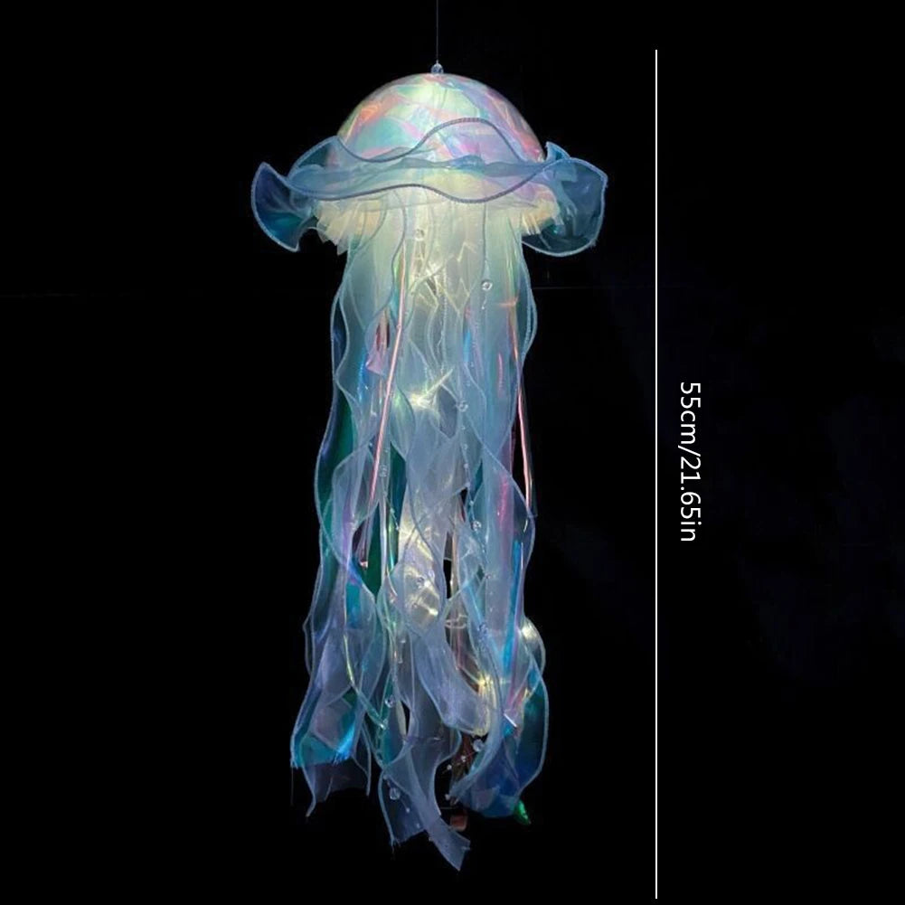 Jellyfish Lamp Portable Flower Lamp - Hanging Night Light & Wind Chimes 🪼✨
