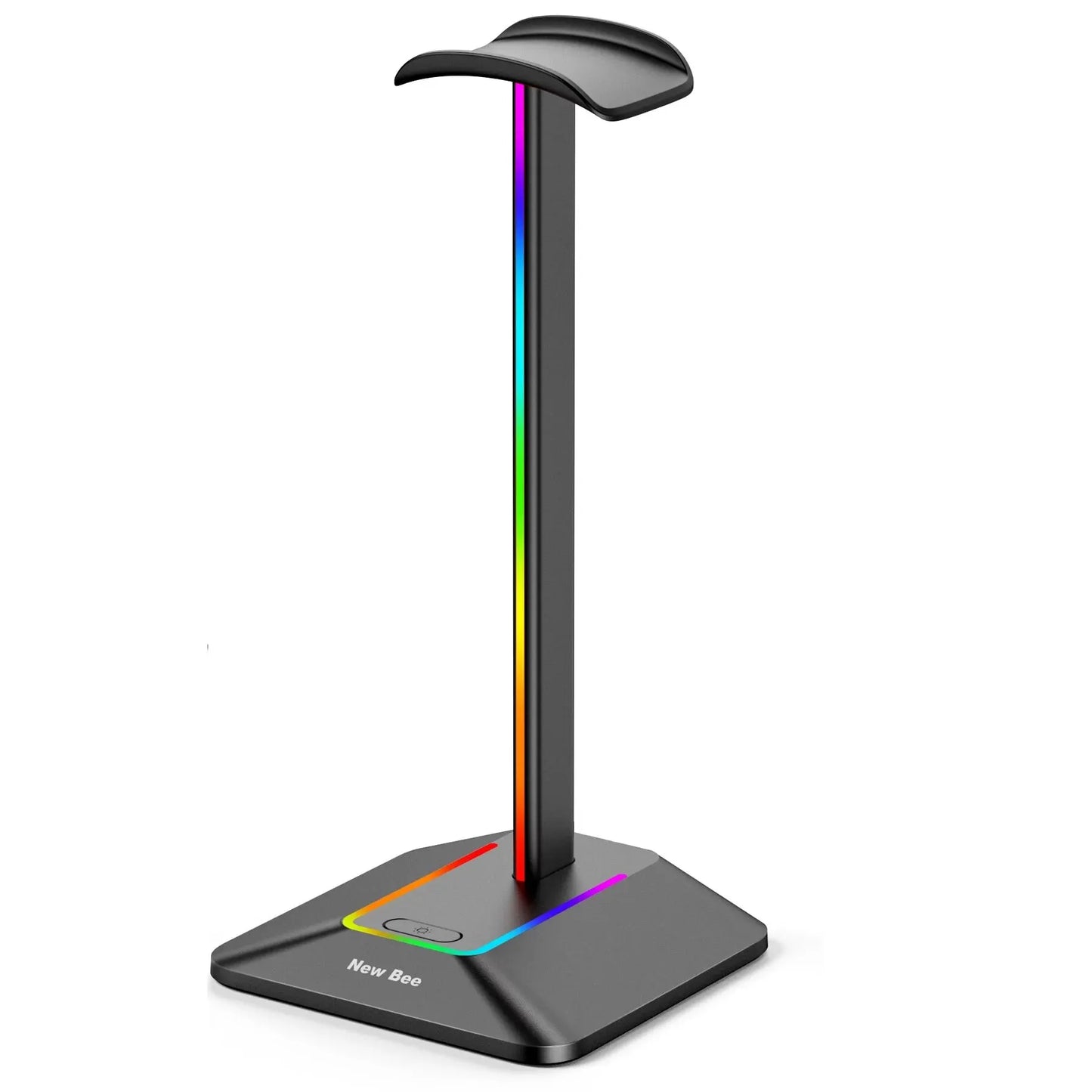 New Bee Z8 RGB Headphone Stand - Gaming Headset Holder with 2 USB Ports & Non-Slip Base