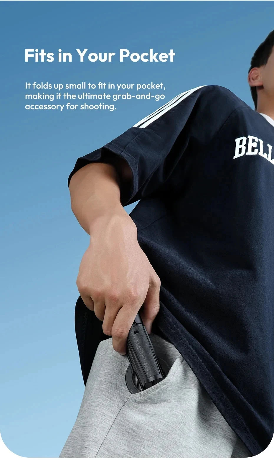 Magnetic Phone Tripod - Wireless Grip Selfie Stick for iPhone &amp; Samsung 📱✨