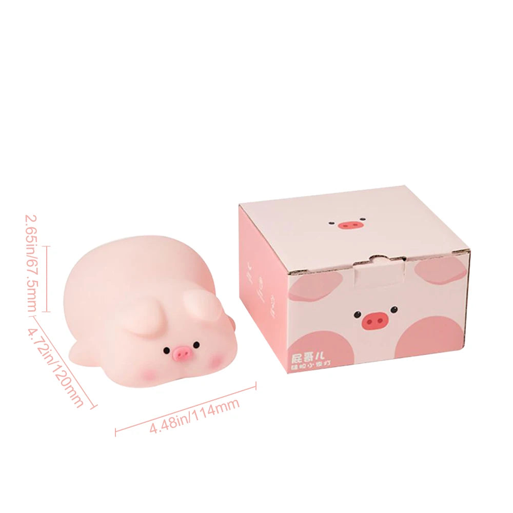 Kawaii Lion Night Light Rechargeable 3 Level Dimmable Silicone Sleeping Light