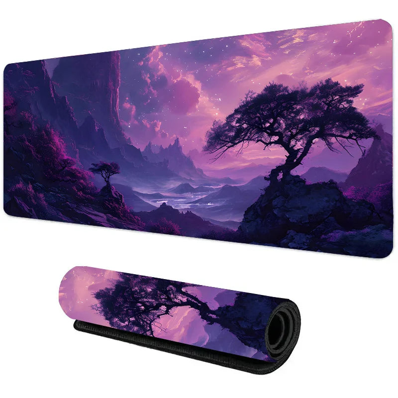 Night Moon Large Cool Mouse Pad – Premium Non-Slip Esports Desk Mat for Laptop & PC Gaming
