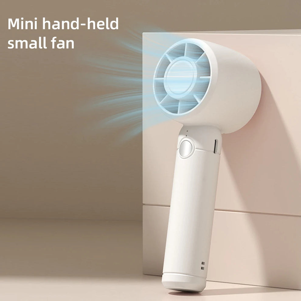 2025 USB Mini Fan in hand during travel