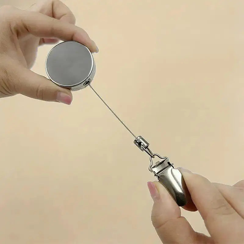 Retractable Metal Towel Holder | Self-Adhesive Wall Mount, No Drill, Stainless Steel Extendable Bar for Kitchen Bathroom Bedroom
