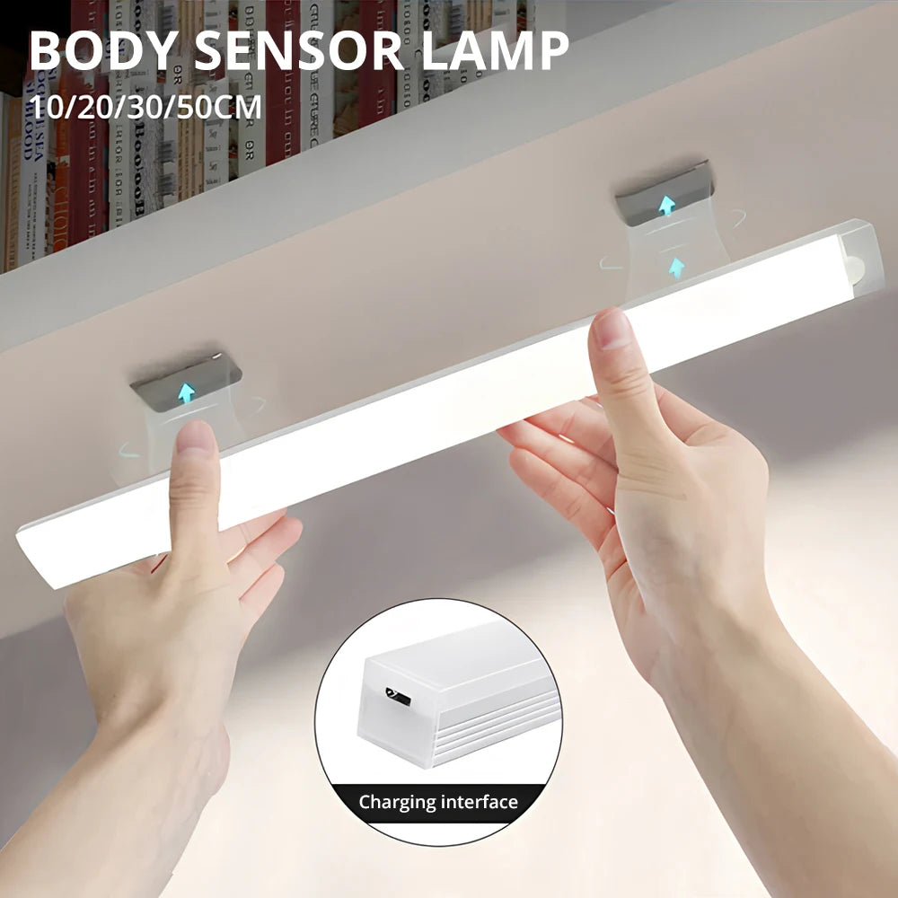 Wireless LED Motion Sensor Night Light - Rechargeable Magnetic Lamp 💡✨