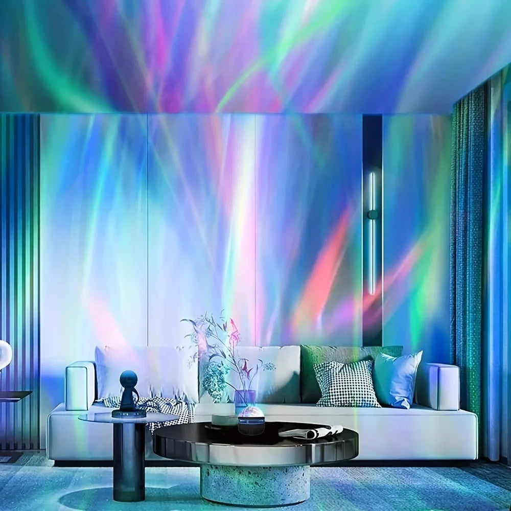 Water Ripple & Dreamy Aurora Projection Light - 7-Color USB Night Light 🌌✨
