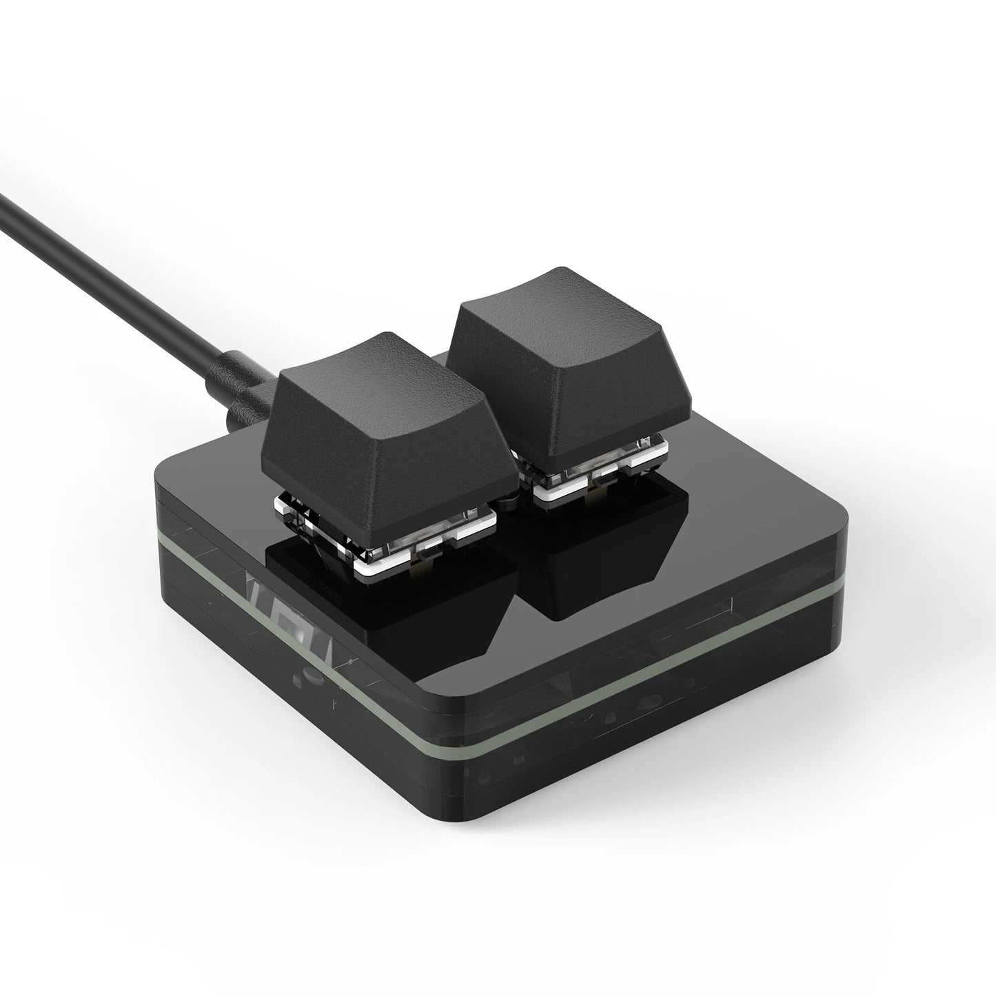 RGB Macro Keypad | 3-Key Hot Swap Mechanical Keypad with Knob, OUTEMU Red Switches, Custom Macro Programming for Photoshop & Multimedia