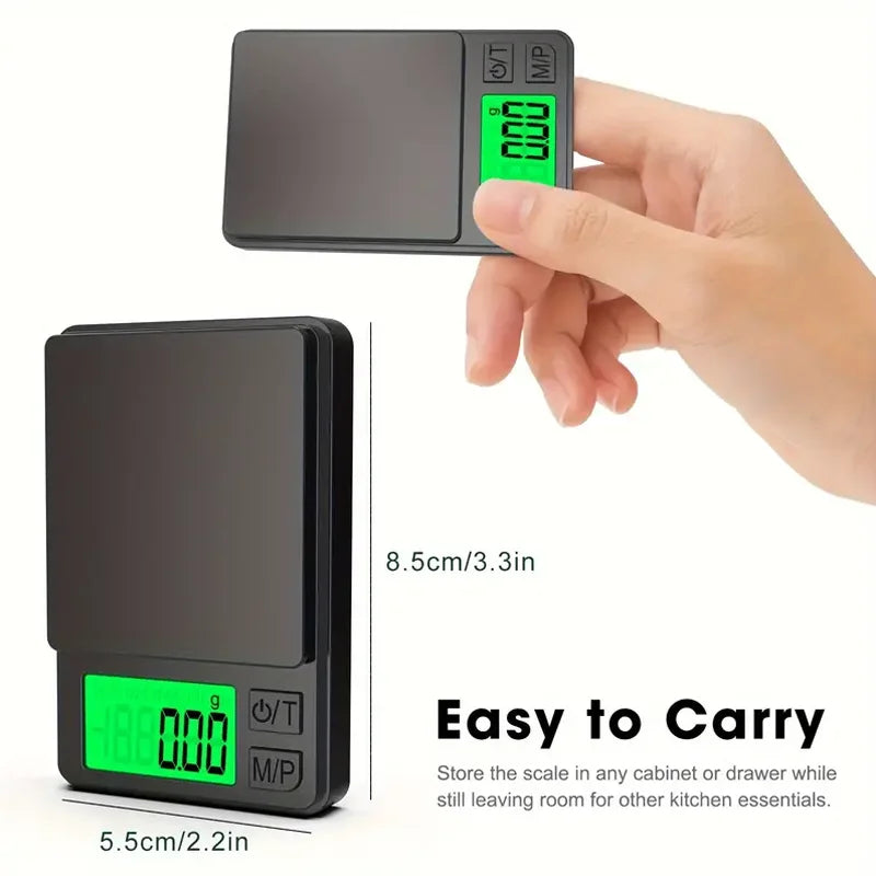 Precision Pocket Scale 1000g x 0.1g - Digital Mini Scale for Food, Jewelry & Travel ⚖️✨