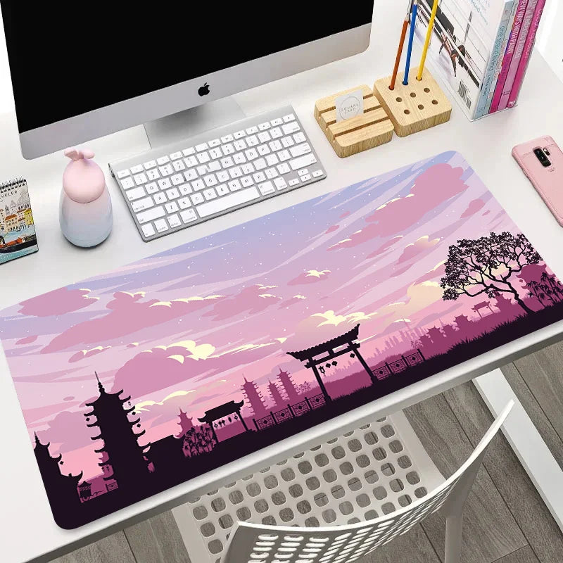 Night Moon Large Cool Mouse Pad – Premium Non-Slip Esports Desk Mat for Laptop & PC Gaming