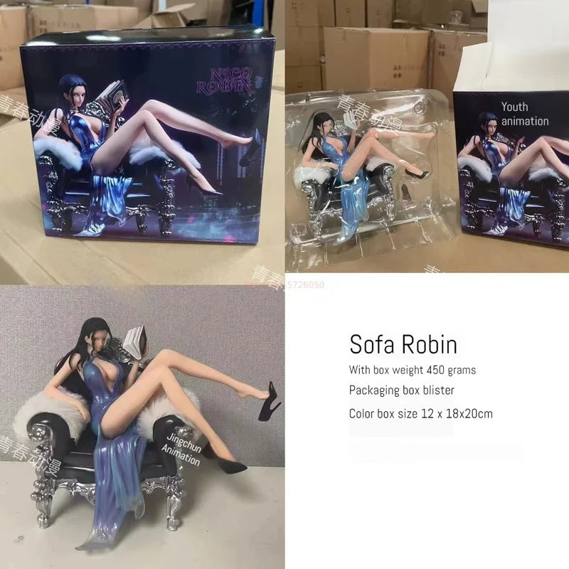 One Piece Nico Robin Suit Mob Series Handmade Anime Statue Model – Perfect Decoration!