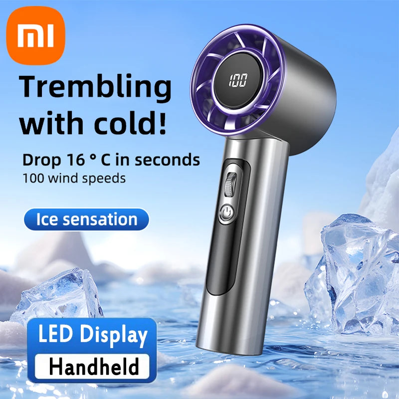 Xiaomi Handheld Portable Fan outdoors