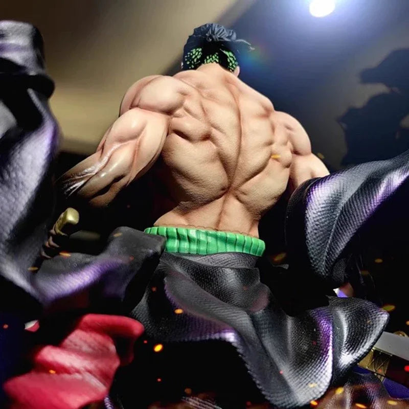 25cm One Piece Zoro Figures Sky Painting Roronoa Zoro Action Figures Anime PVC Collection Model Toys Desktop Decoration Gifts