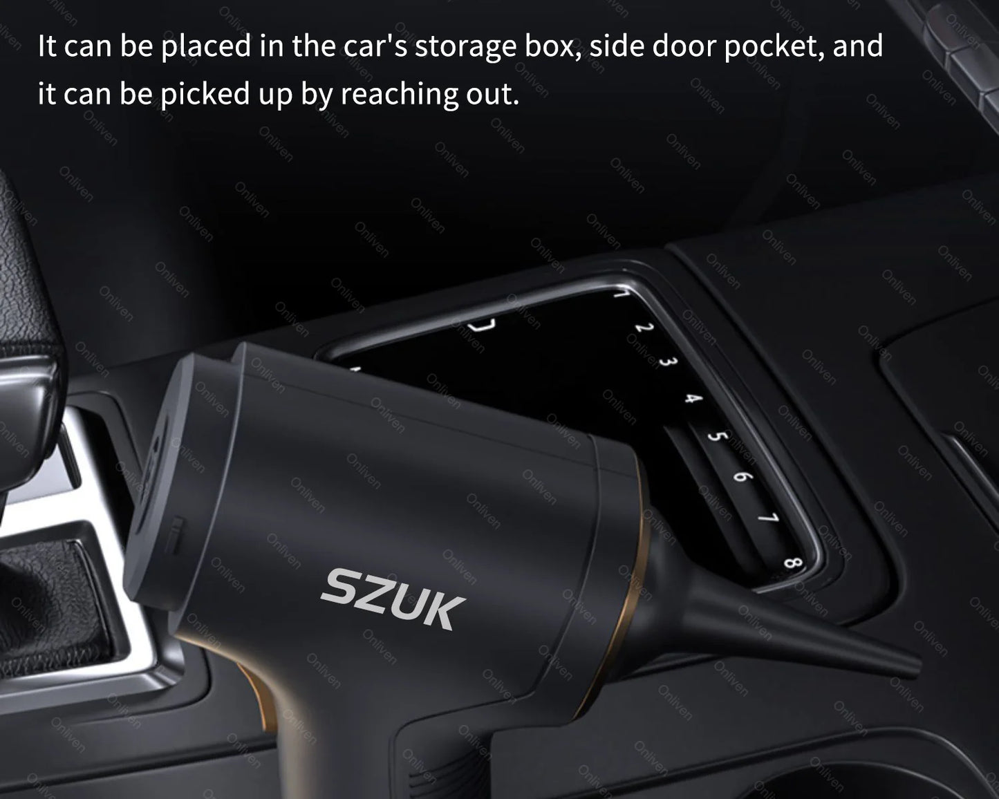 SZUK 98000PA Car Vacuum Cleaner - Mini Powerful Handheld Cleaner for Car & Home 🚗✨