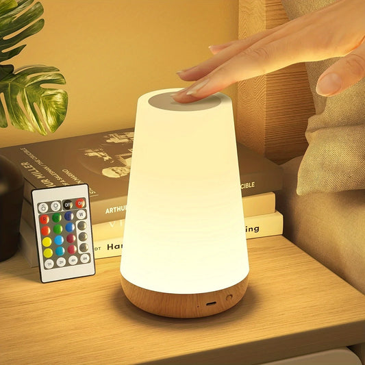 LED 13 Color Changing Night Light - Rechargeable RGB Touch Lamp 💡✨