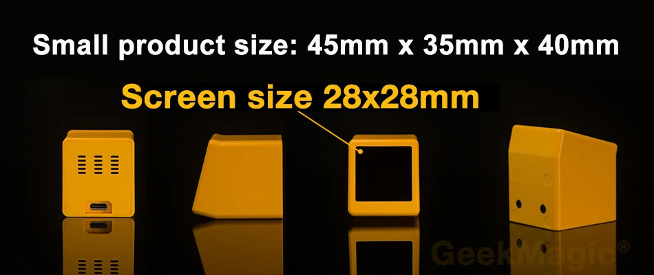 GeekMagic Ultra Smart WiFi Weather Station Bed Clock with Photo Album Gif Animation Desktop Decoration