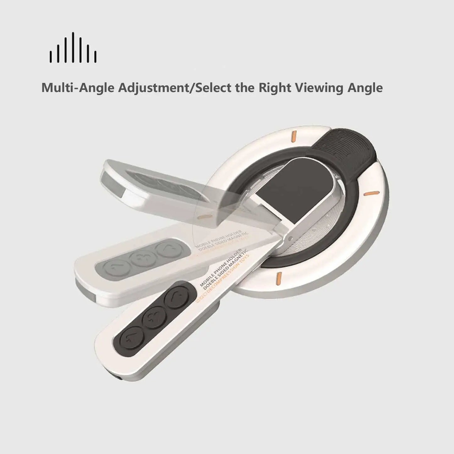 Magnetic Phone Ring Holder | Dual-Sided 360° Rotating Desktop Stand, Strong Magnetic Hold, Universal Fit for iPhone Samsung