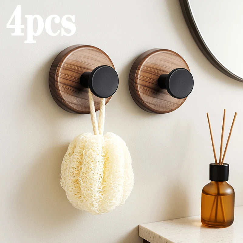Strong Suction Cup Hook | Vacuum Lock Towel Holder, Waterproof & Reusable PP, No Drilling Required