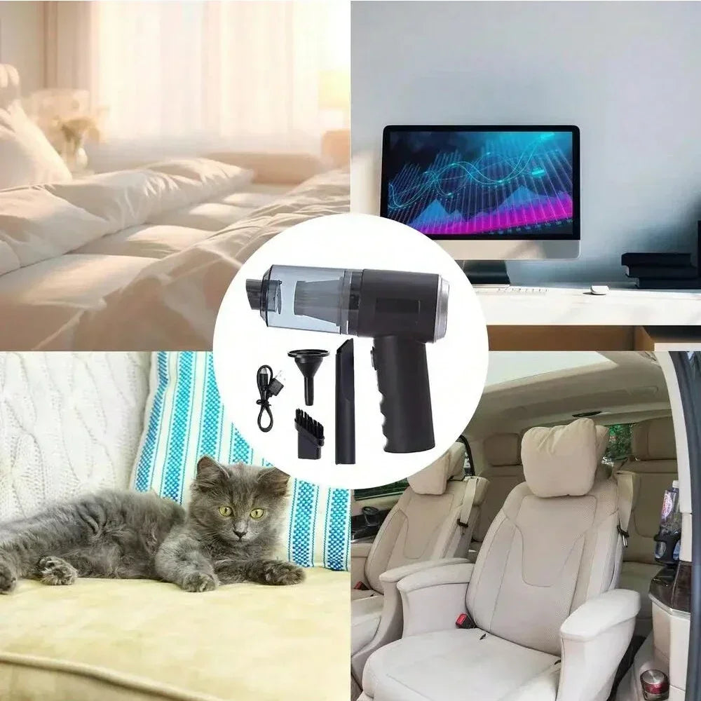 Wireless Vacuum Cleaner | 120W Handheld Car Vacuum 5500Pa Suction, HEPA Filter, Rechargeable & Portable for Home Car Office