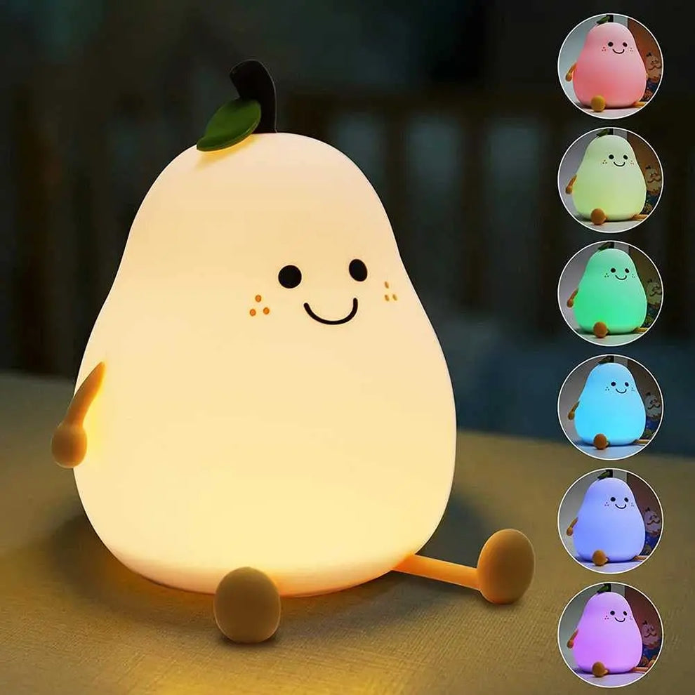 Pear Shaped Cute Silicone Night Light