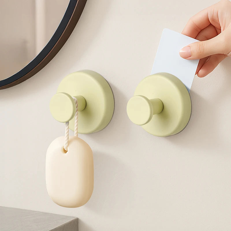 Strong Suction Cup Hook | Vacuum Lock Towel Holder, Waterproof & Reusable PP, No Drilling Required