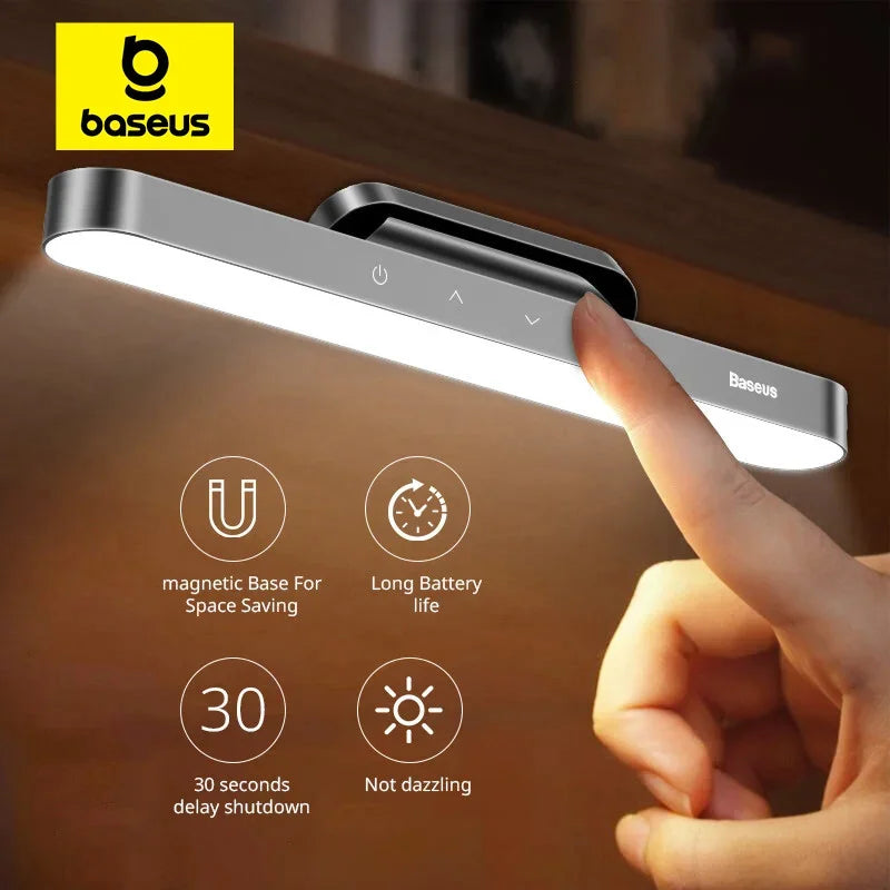 Baseus Magnetic LED Night Light - Stepless Dimming Table Lamp 💡✨