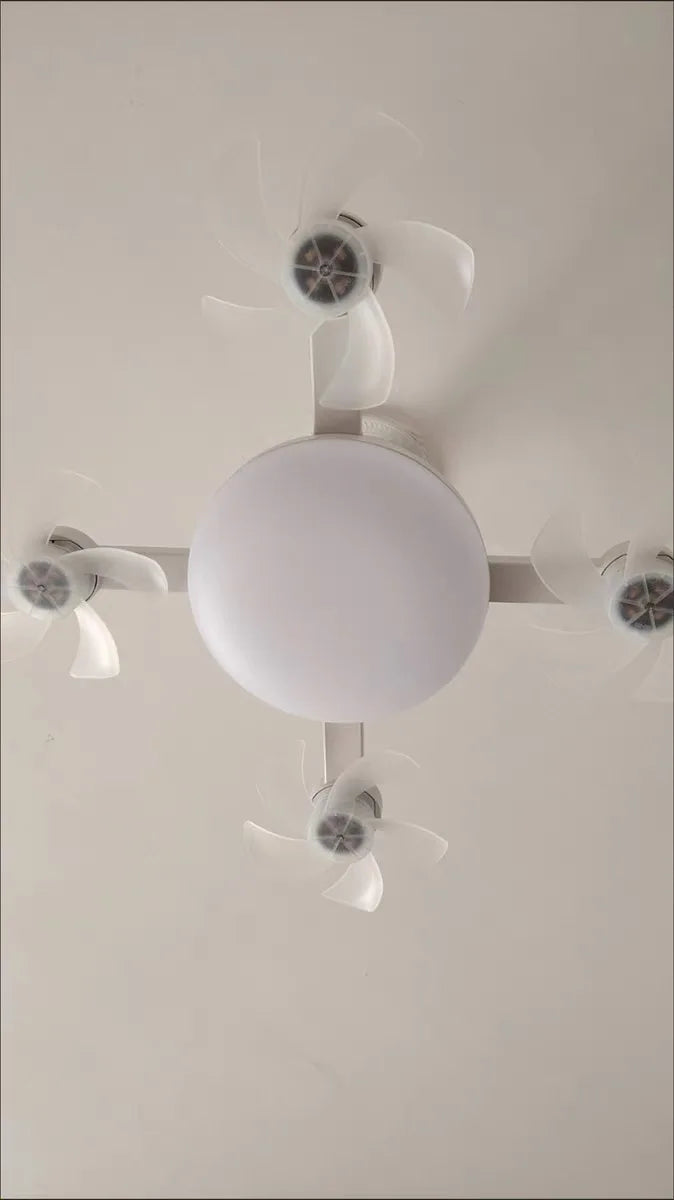 Creative Drone Ceiling Lamp Electric Fan with Light Remote Control E27