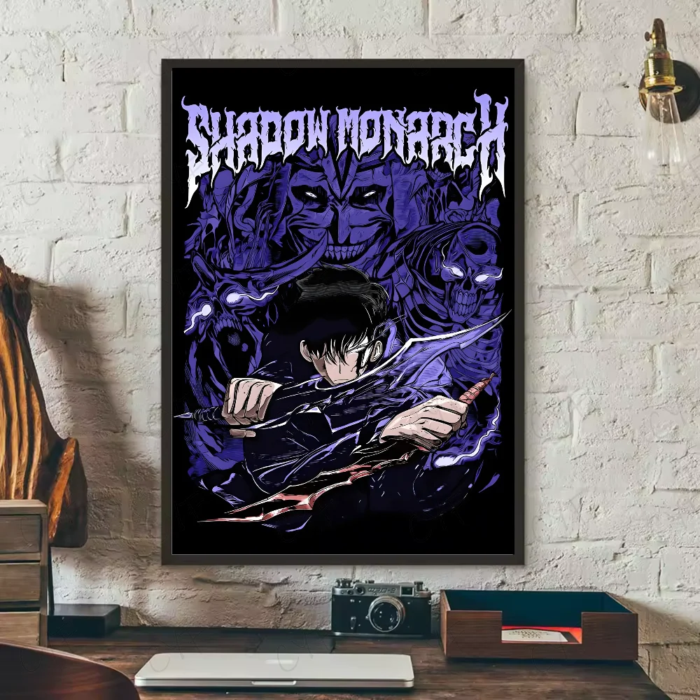 Stunning Solo Leveling Anime Poster HD Art – Waterproof Sticky Wall Décor for Your Living Room