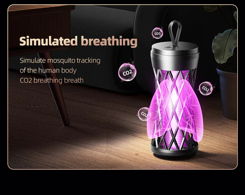 Electric Shock Mosquito Killer Lamp Outdoor Atmosphere Light Mosquito Repellent Safe Efficient Home Mosquito Zapper Household