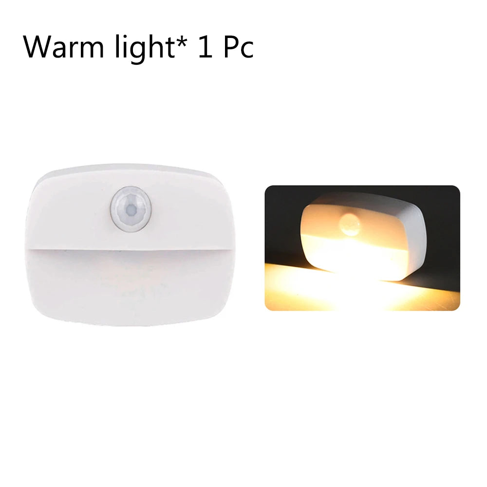 Motion Sensor LED Night Light - Auto ON/OFF Wireless Lamp for Home Lighting 🚶✨