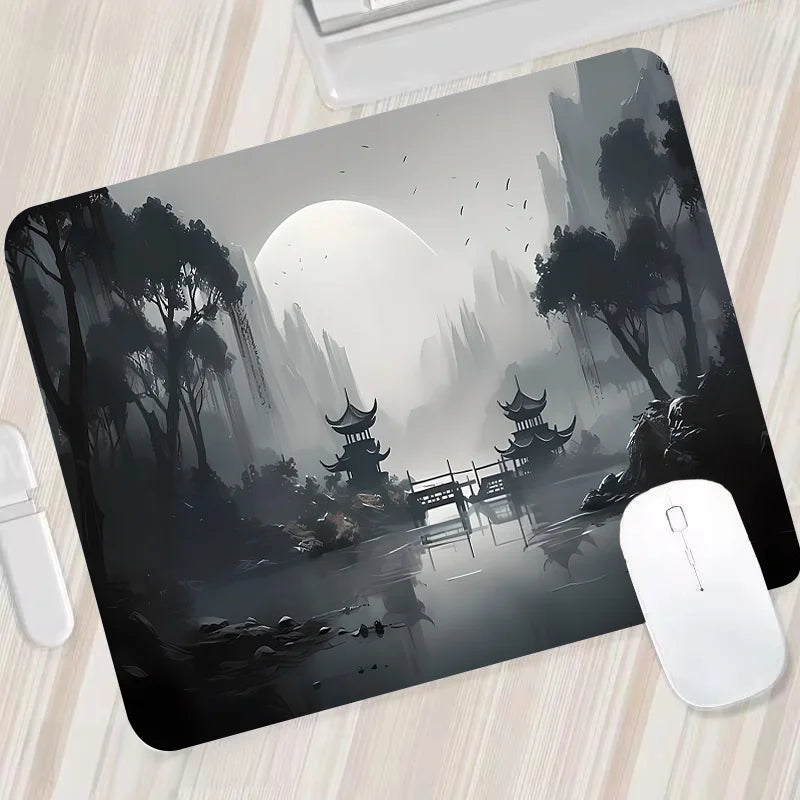 Night Moon Large Cool Mouse Pad – Premium Non-Slip Esports Desk Mat for Laptop & PC Gaming