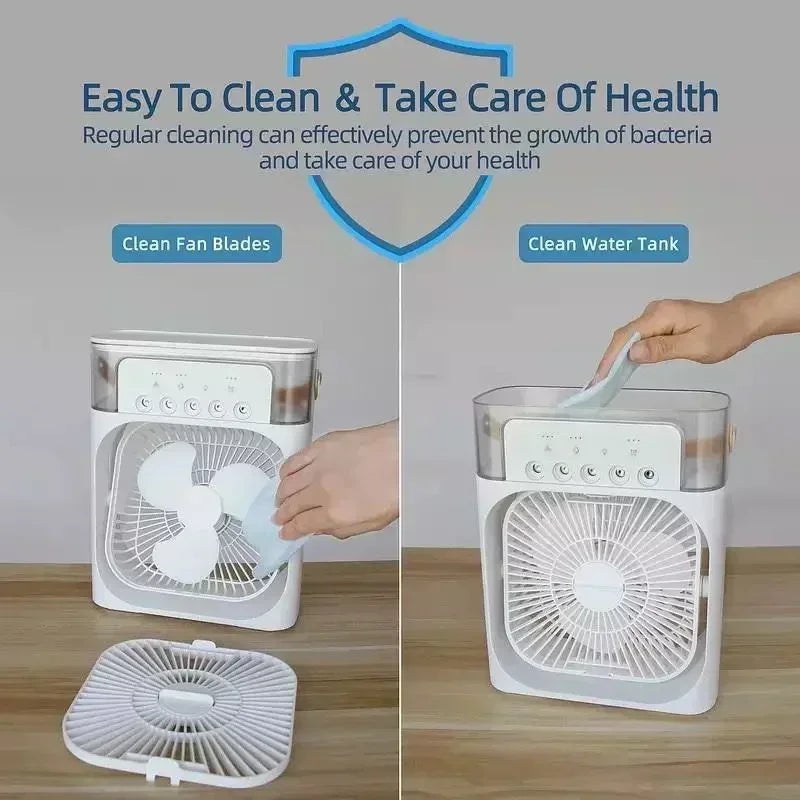 New 3 In 1 Fan Air Conditioner - Mini Air Cooler for Home & Office 🌬️✨
