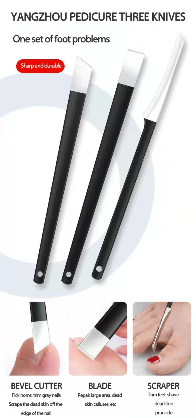 Professional 12-Piece Nail Care Set | Eagle Nose Pliers & Dead Skin Scissors for Paronychia, Thick Nails & Manicure