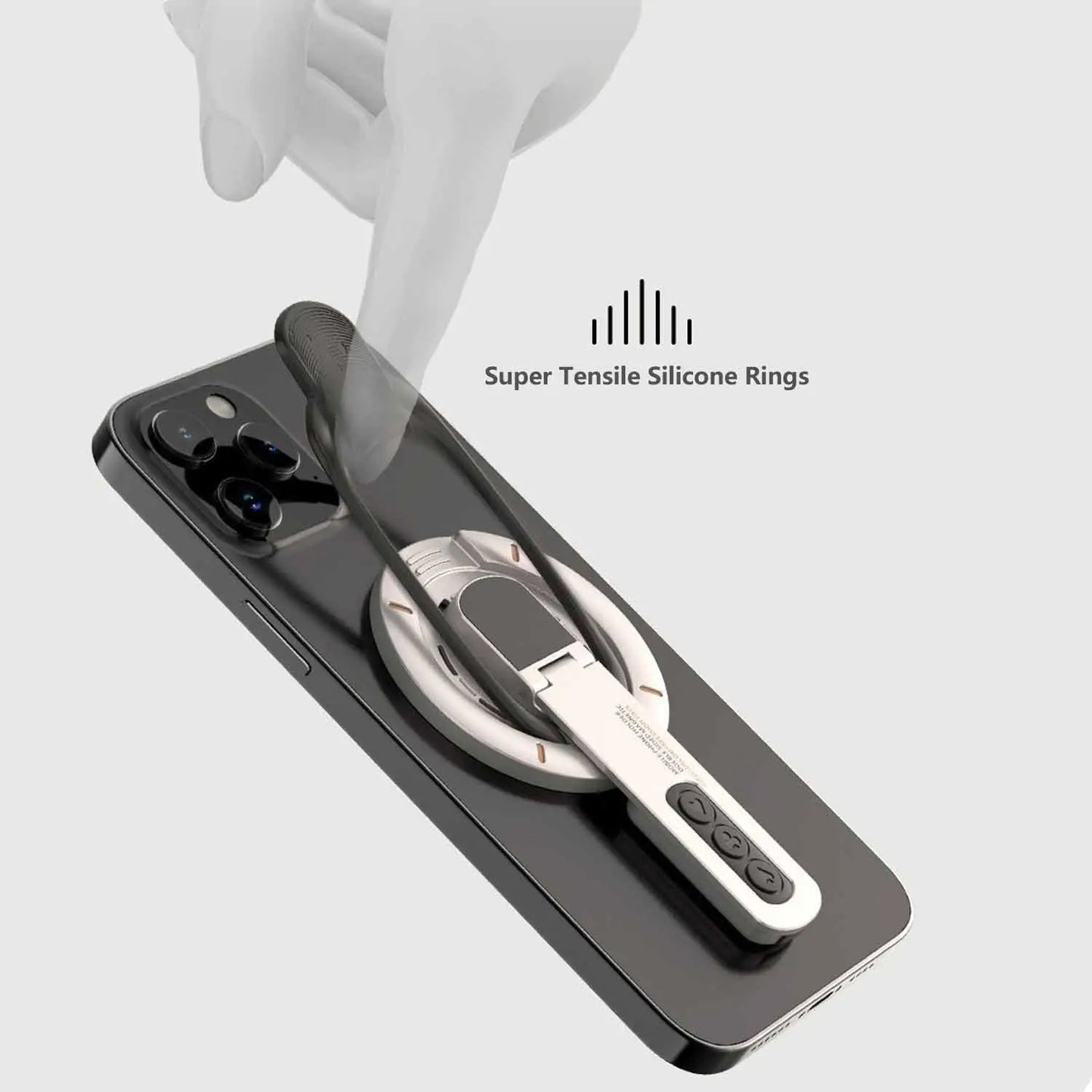 Magnetic Phone Ring Holder | Dual-Sided 360° Rotating Desktop Stand, Strong Magnetic Hold, Universal Fit for iPhone Samsung