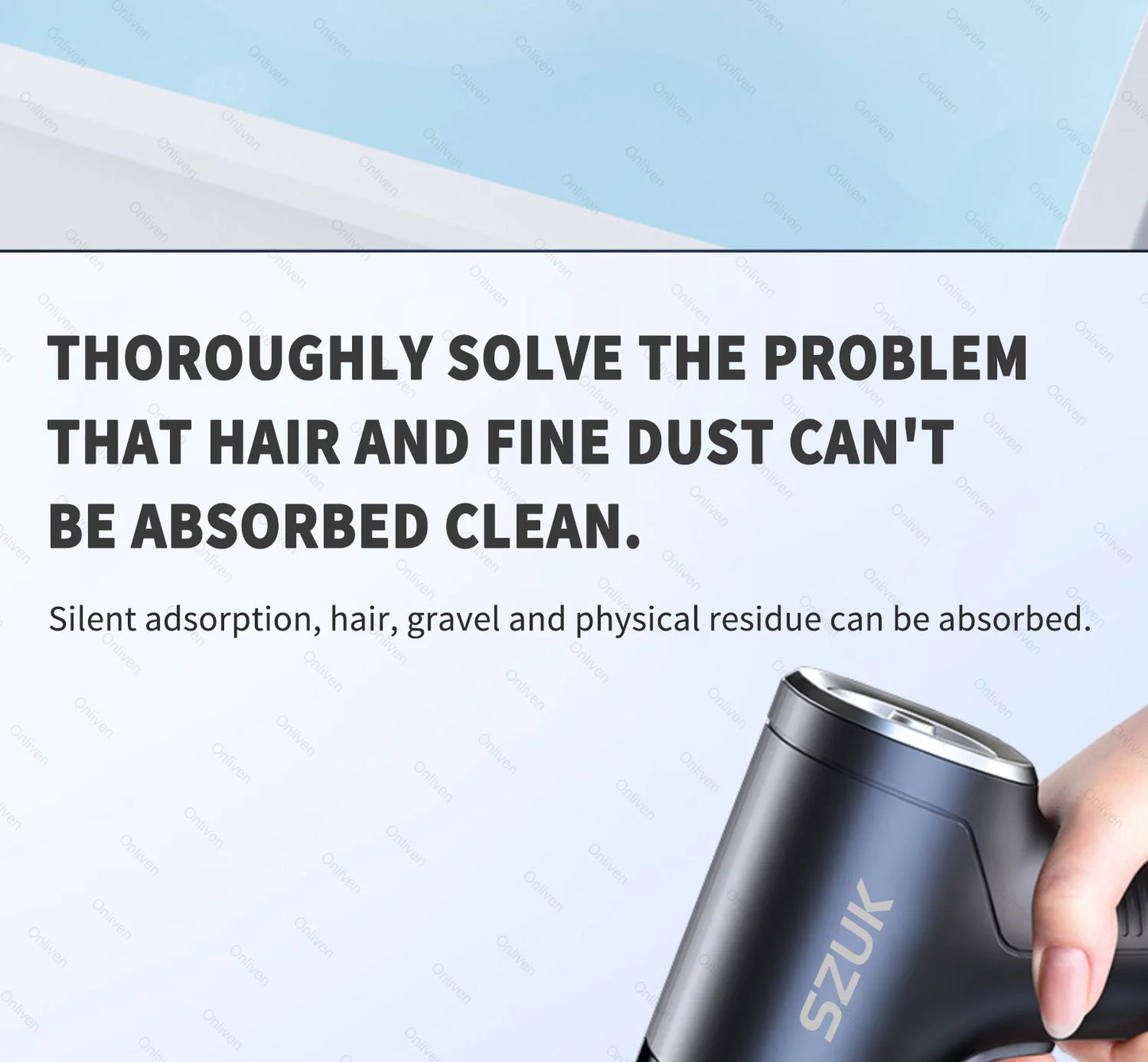 SZUK 98000PA Car Vacuum Cleaner - Mini Powerful Handheld Cleaner for Car & Home 🚗✨