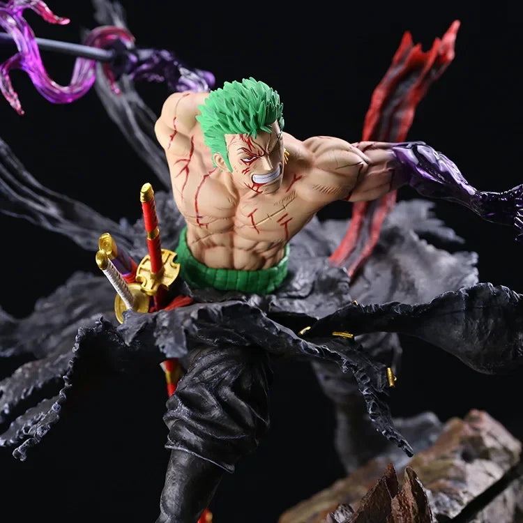 35CM One Piece Anime Roronoa Zoro Figurine Pvc Gk Statue Figurine Model Doll Collection