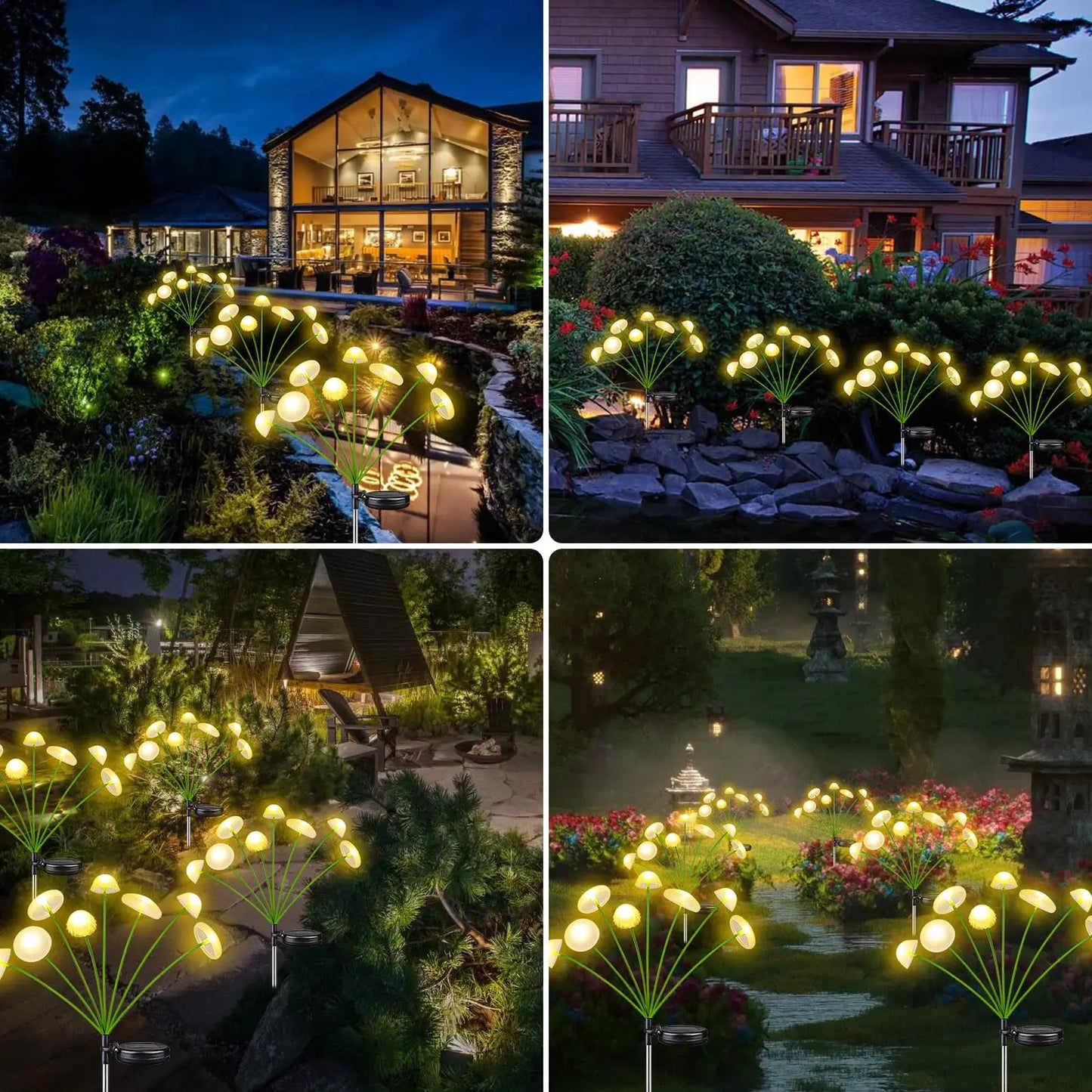 Solar Mushroom Lawn Lights - Waterproof LED Jellyfish Lamp for Garden Decor 🌼✨