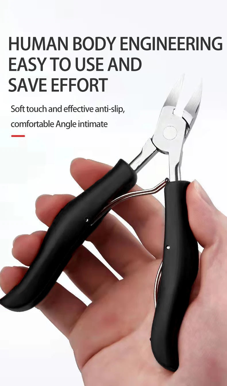 Professional 12-Piece Nail Care Set | Eagle Nose Pliers & Dead Skin Scissors for Paronychia, Thick Nails & Manicure