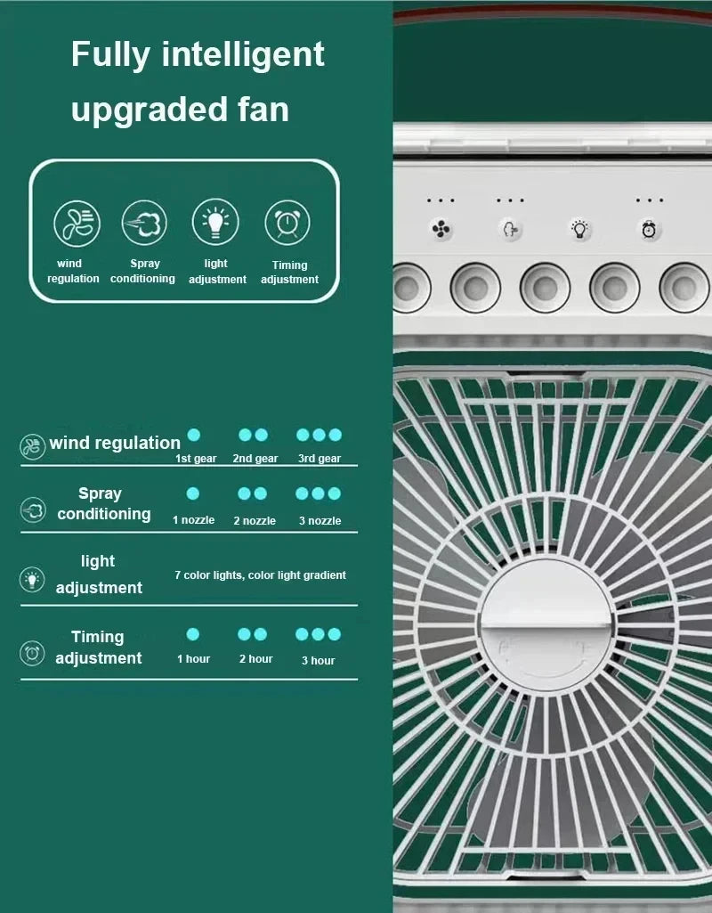 New 3 In 1 Fan Air Conditioner - Mini Air Cooler for Home & Office 🌬️✨
