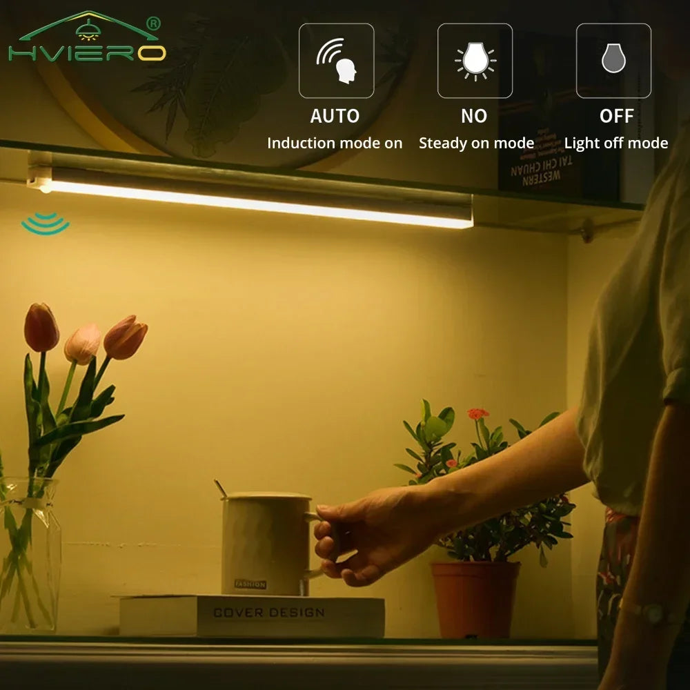 Wireless LED Motion Sensor Night Light - Rechargeable Magnetic Lamp 💡✨