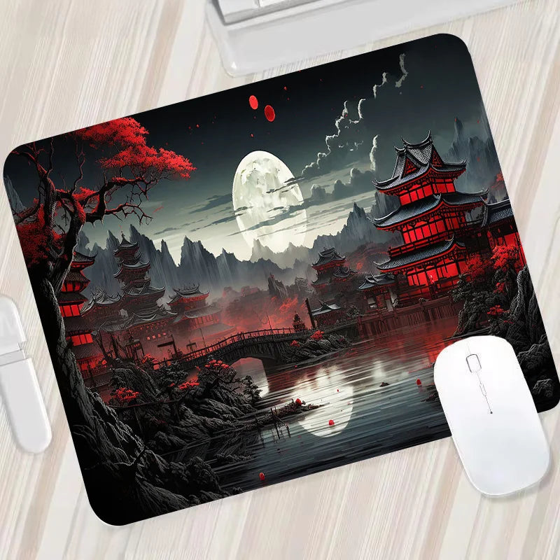 Night Moon Large Cool Mouse Pad – Premium Non-Slip Esports Desk Mat for Laptop & PC Gaming