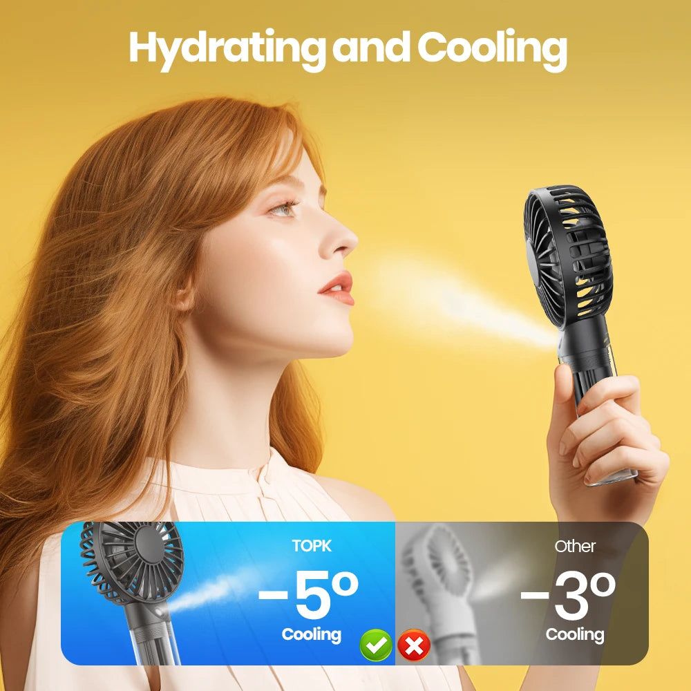 Stay Cool Anywhere with the TOPK Portable Misting Fan in 2025! 🌬️✨