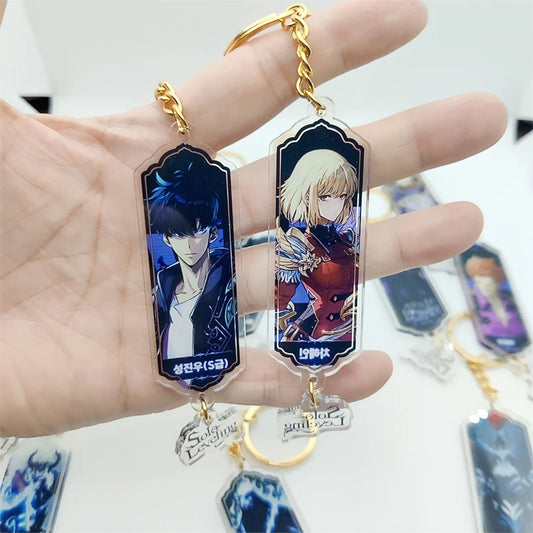 Solo Leveling with the Sung Jinwoo Fun Acrylic Keychain – Stunning Jewelry Pendant