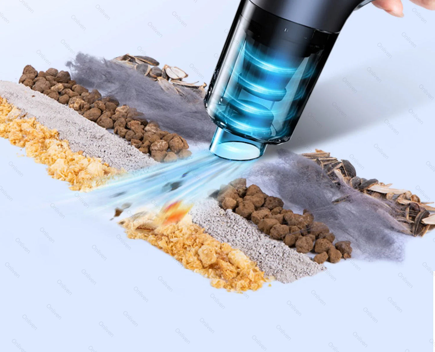 SZUK 98000PA Car Vacuum Cleaner - Mini Powerful Handheld Cleaner for Car & Home 🚗✨