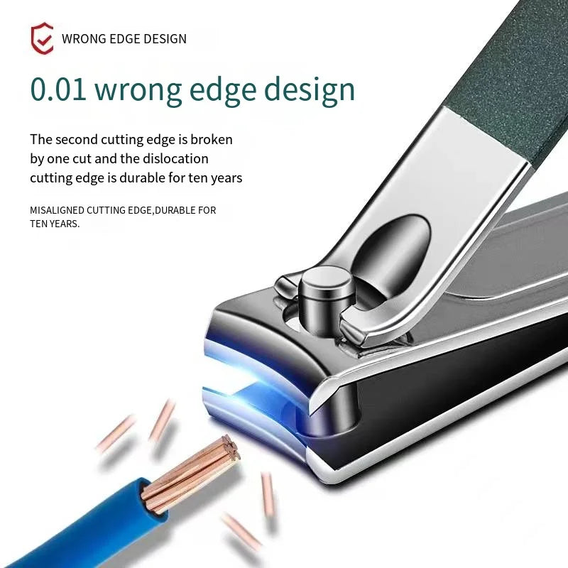 6-Piece Nail Clipper Set | Professional Stainless Steel Manicure Set for Finger & Toe, Portable Travel Case