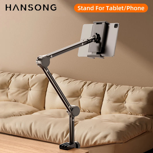 Desktop Mobile Phone & Tablet Holder – Folding Cantilever Bed Clip for Apple, Samsung, iPad 📱📲